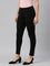 Women Solid Black Stretch Ponte Pants