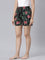 Black Woven Viscose Printed Lounge Shorts
