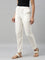 Women Solid Cream Comfort Fit Cotton Pants