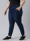 Women Solid Blue Denim Joggers