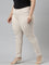 Women Solid Light Beige Super Stretch Jeggings