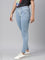 Women Solid Light Blue Denim Jeggings