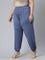 Women Solid Jean Blue Harem Pants