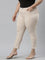 Women Solid Light Beige Mid Rise Cropped Jeggings