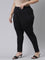 Women Solid Black Stretch Ponte Pants