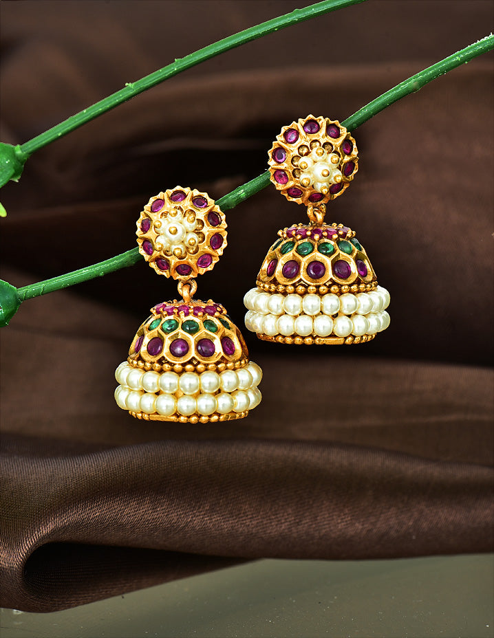 Kempu earrings hot sale