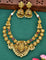 2 Layered Designer Antique Kempu Necklace Set