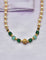 Designer Pearls and Green Beads Mala