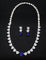 Rhodium Polish Zirconia Necklace Set