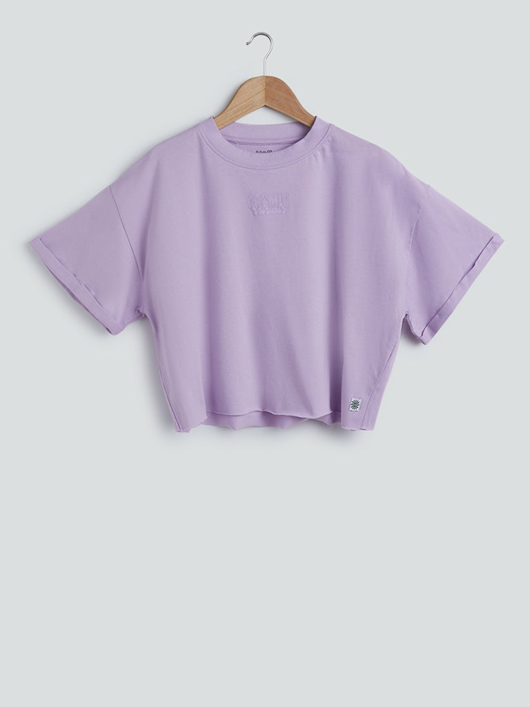 Y&F Kids Lilac Crop T-Shirt