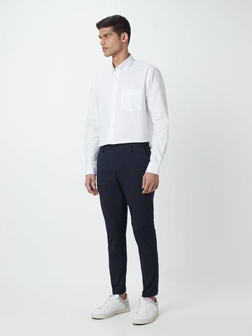 WES Formals White Relaxed Fit Shirt