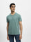 WES Casuals Sage Melange Cotton Slim-Fit T-Shirt