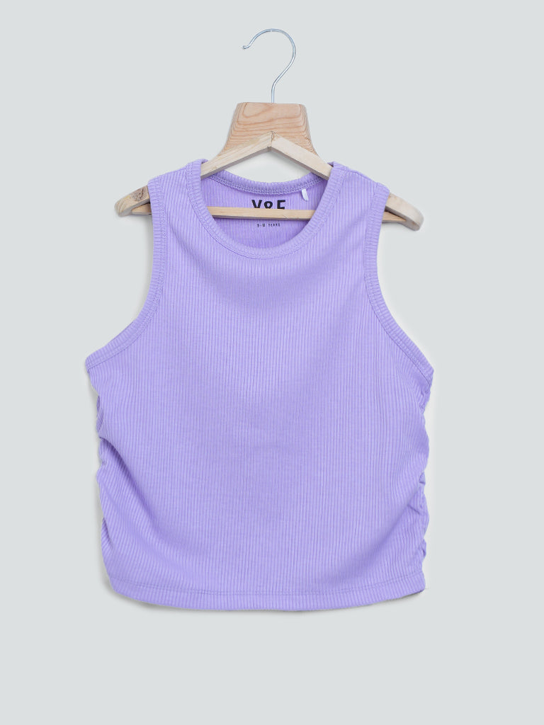 Y&F Kids Plain Lilac T-Shirt