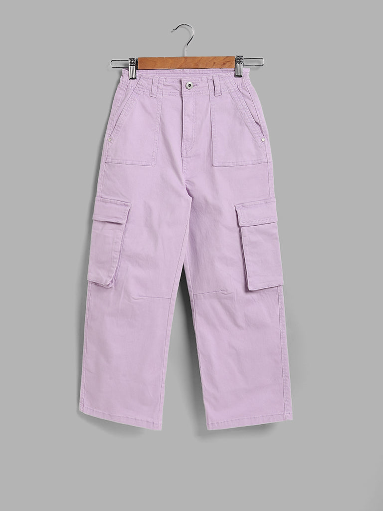 Y&F Kids Lilac Cargo Jeans