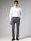 WES Formals Solid White Relaxed Fit Shirt