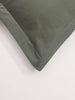 Westside Home Solid Green Pillow Cover - Pack of 2
