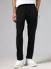 Studiofit Solid Black Track Relaxed Fit Track Pants
