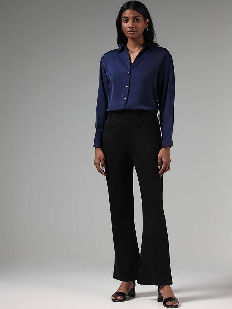 Plus Size Slim Fit Tailored Trousers | Black | Jack & Jones®