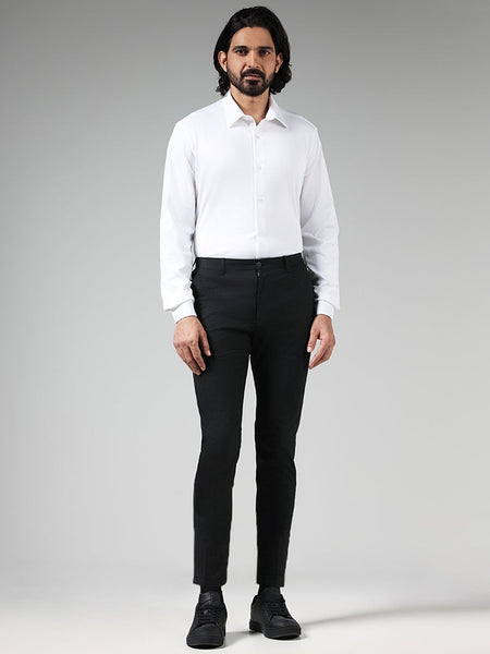 Warm Grey Charcoal Pleated trousers | LePantalon