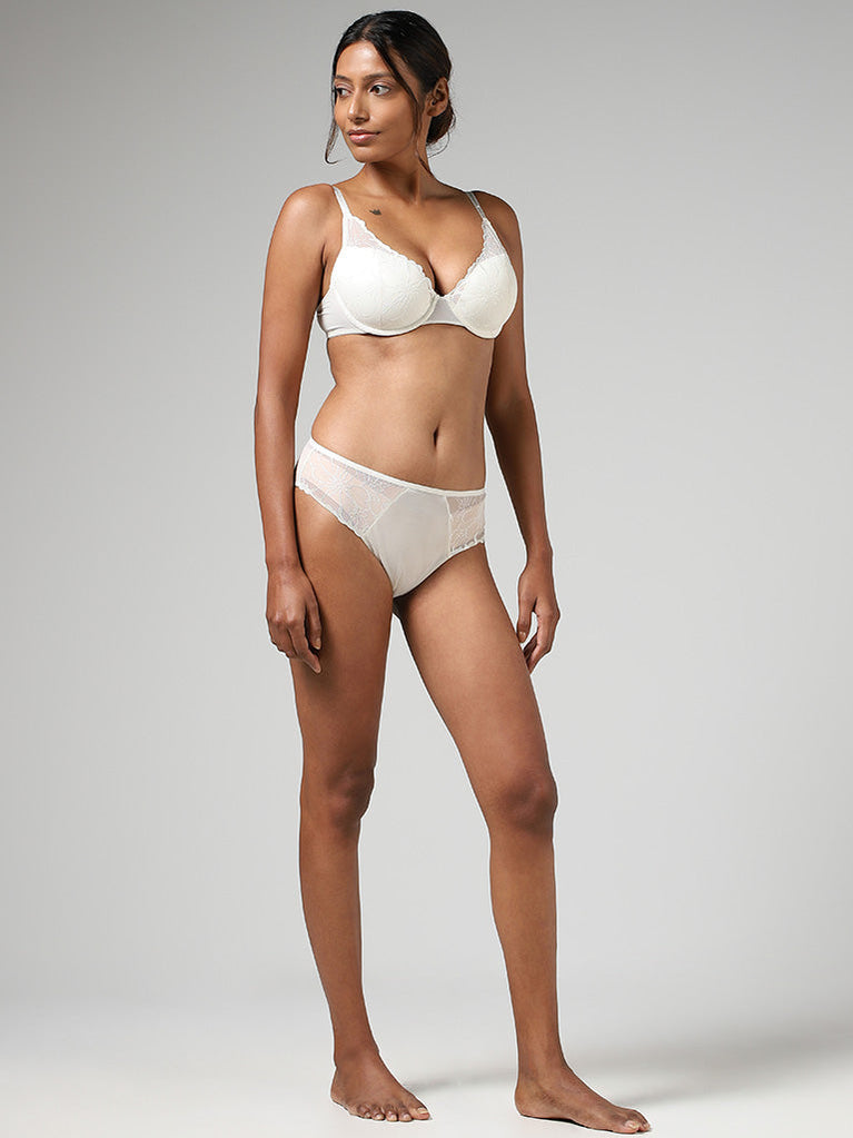 Buy Wunderlove by Westside Plain Light Taupe Non Wired Padded Bra