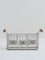 Westside Home Off White Wired Cutlery Caddy with Wooden Handles