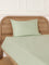 Westside Home Frosty Green Single Bed Flat Sheet and Pillowcase Set