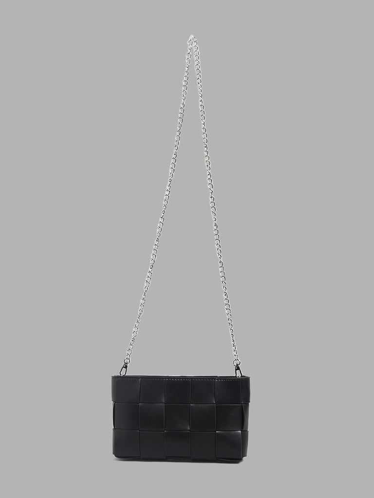 Studiowest Black Chain Detail Handbag