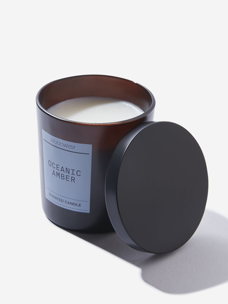 Studiowest White Oceanic Amber Candle