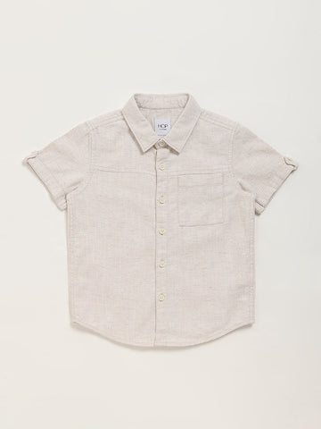 HOP Kids Plain Beige Shirt