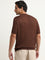 WES Formals Brown Relaxed-Fit Knitted T-Shirt