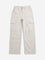 Y&F Kids Light Beige Mid Rise Cargo Trousers