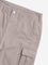 Y&F Kids Taupe Mid Rise Cargo Shorts