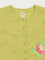 Utsa Kids Green Button-Up Floral Cotton Blend Top (8 -14yrs)