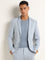 WES Formals Blue Slim-Fit Blazer