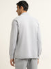 WES Formals Light Grey Slim Fit Shirt