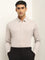 WES Formals Light Beige Slim Fit Shirt