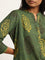 Utsa Green Straight Fit Printed Cotton Kurta