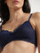 Wunderlove Blue Lace Padded Non-Wired Bra