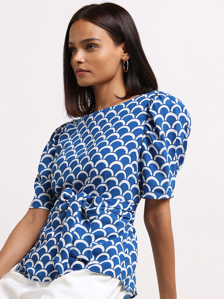 Wardrobe Blue Printed Top