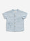 HOP Baby Light Blue Embroidered Shirt