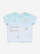 HOP Baby Blue Text Design T-Shirt