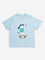 HOP Kids Light Blue Animal Design T-Shirt