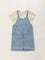 Y&F Kids Denim Blue Straight Pinafore Dress with T-Shirt