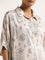 Zuba Light Beige Anar Printed A-Line Kurta