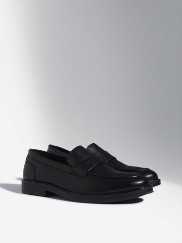 SOLEPLAY Black Formal Slip-On Shoes