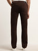 Ascot Dark Brown Relaxed Fit Mid Rise Jeans