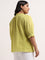 Gia Lime Cotton Ribbed Top