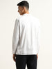 WES Formals White Stripe Patterned Slim Fit Shirt