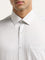 WES Formals Light Grey Striped Slim Fit Shirt