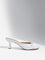 LUNA BLU White Buckled Heel Sandals